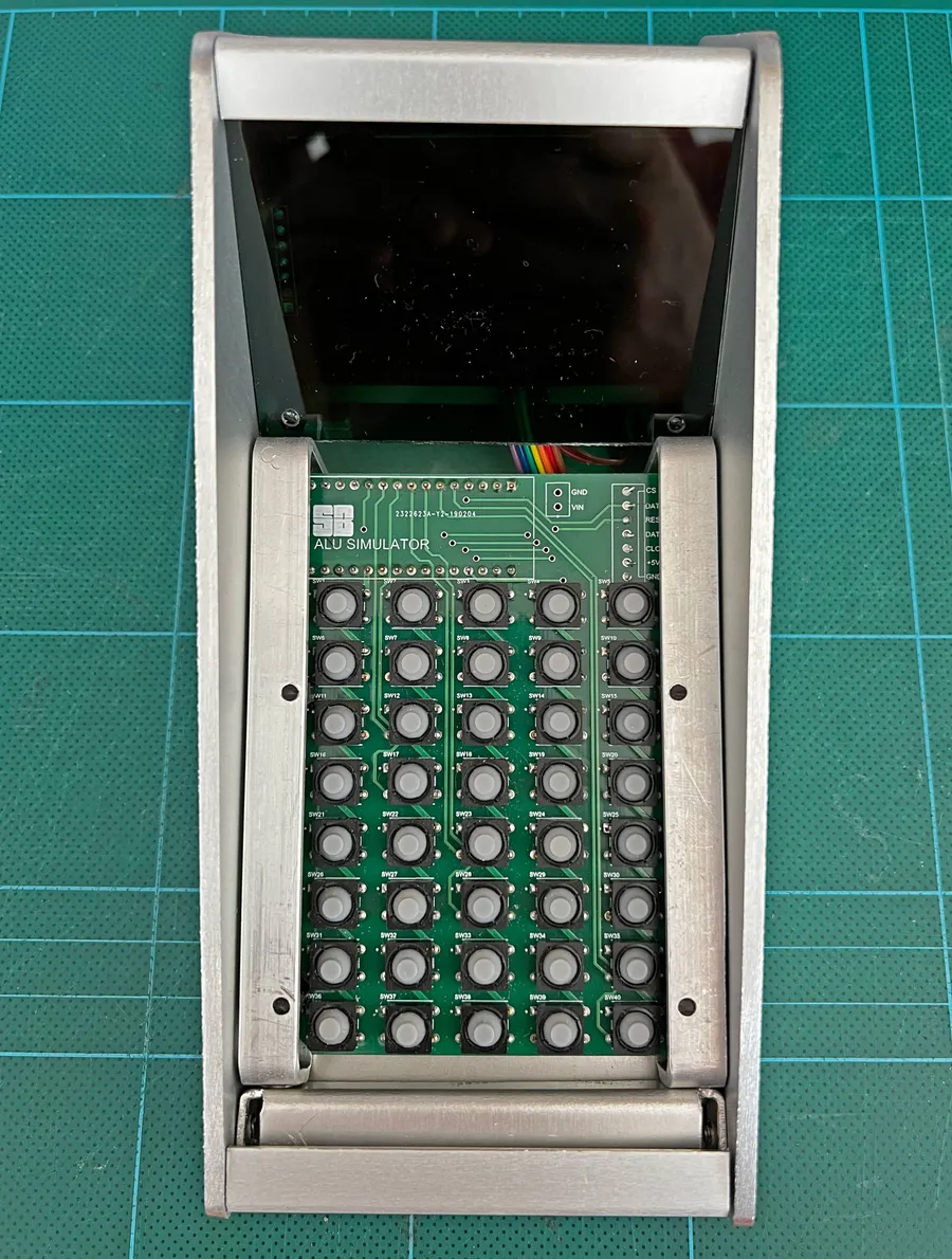 Click to view full size - The "ALU Simulator" text on the PCB shows how this project evolved from my original plan for something that helped simulate the functions inside the 6502's ALU.